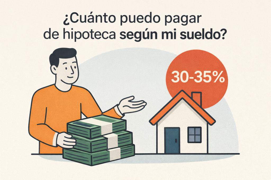 Descubre cuánto puedes pagar de hipoteca según tu sueldo con la fórmula del 30%, ejemplos y consejos para evitar el sobreendeudamiento.
