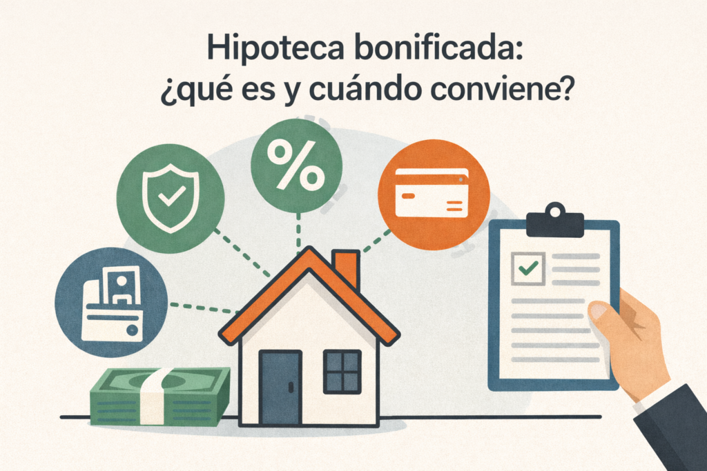 ¿Qué es una hipoteca bonificada? Descubre cómo funciona, qué productos incluye y si realmente te interesa según tu situación financiera.